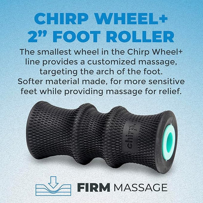 Chirp Wheel Foam Roller ??Targeted Back & Neck Relief, Lumbar Spine Stretcher, Spinal Decompression