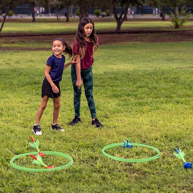 JOYIN Lawn Darts Game Set for Kids and Adults - Glow in The Dark Outdoor Lawn Games for Adults and