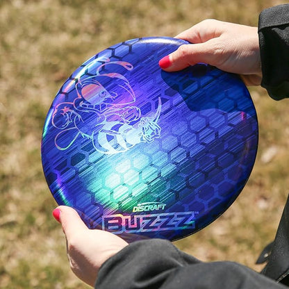 Discraft Full Foil Honeycomb Buzzz – Rainbow & Blue | Midrange | ESP | Supercolor | 170 – 177+ Grams