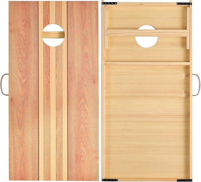 Cornhole Set 4'x2' Cornhole Board Sets with Bags Regulation Size, Corn Hole Games for Adults