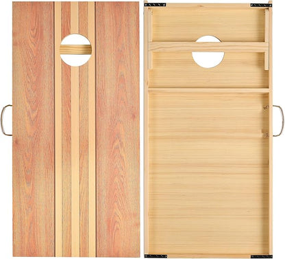 Cornhole Set 4'x2' Cornhole Board Sets with Bags Regulation Size, Corn Hole Games for Adults