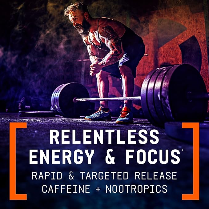 BEYOND RAW LIT V2 Clinical Strength Pre Workout Powder, Hits Harder, Bigger Pumps, Caffeine