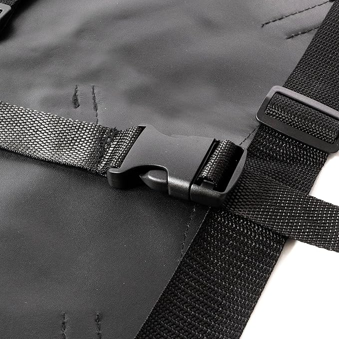 Sword Back Holster Complete with Balaclava. Black Leather Carrying Case, Ninja Hero Sheath-Weapons
