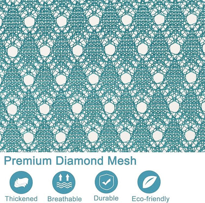 Polecasa Heavy Duty Large Mesh Laundry Bags with ID Tag and Locking Drawstring Closure - 2 Pack, 24
