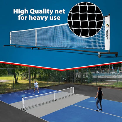 Deluxe Heavy Duty Pickleball Net with Wheels 2.0
