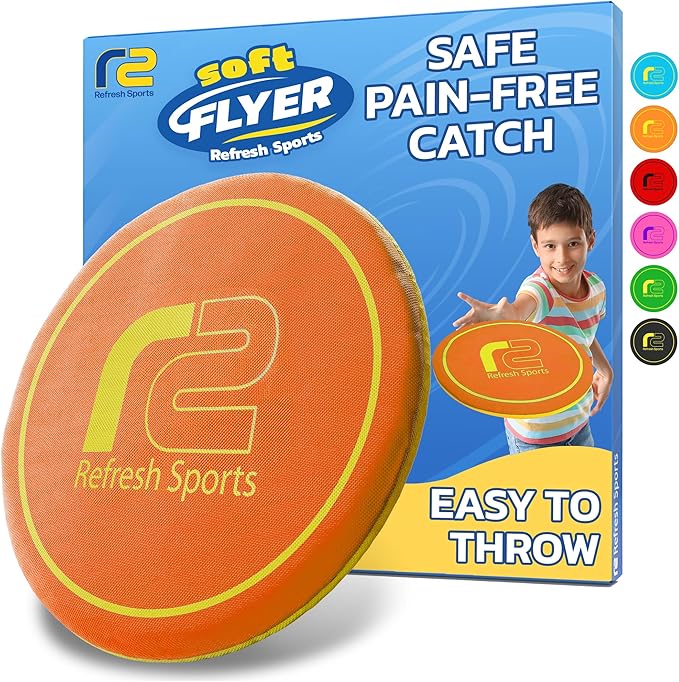 Fun Flying Toy for Kids, Teens & Adults - Beach Soft Disc - Durable Design Floats On Water - Use As