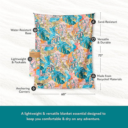 Nomadix Festival Blanket - Perfect for Picnics, Camping, & Lawn Seating - Plush Top & Water