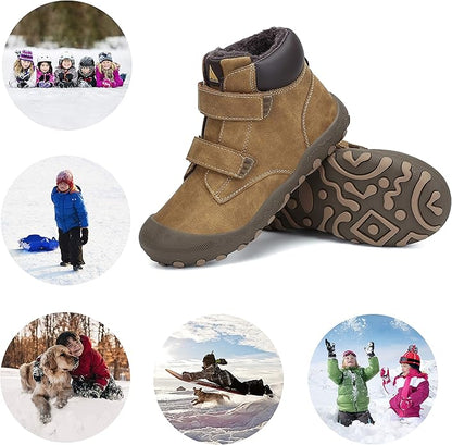 Mishansha Kids Hiking Boots Toddler Girls Boys Hiking Shoes Water-Resistant Anti-Collision Non-Slip