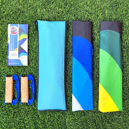 Mint's Colorful Life Delta Kite for Kids & Adults, Extremely Easy to Fly Kite, Best Kites for