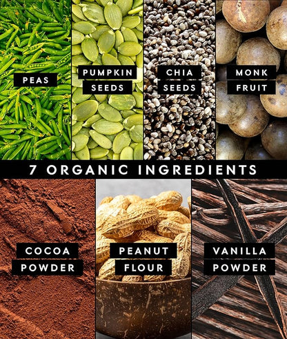 Truvani Vegan Pea Protein Powder | Chocolate Peanut Butter | 20g Organic Plant Based Protein | 1