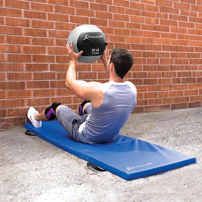 ProsourceFit Soft Medicine Balls, Wall Balls and Full Body Dynamic Exercises, Color-Coded Weights: