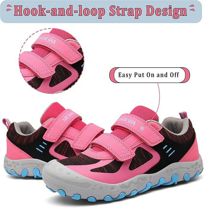 Mishansha Kids Hiking Boots Toddler Girls Boys Hiking Shoes Water-Resistant Anti-Collision Non-Slip