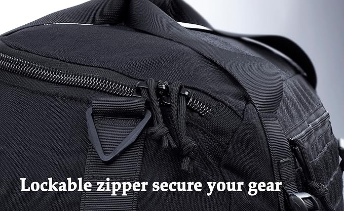Tactical Duffle Bag MOLLE Gear Bag Carry on Travel Weekend Duffel Bag. Ideal for Hunting, Shooting