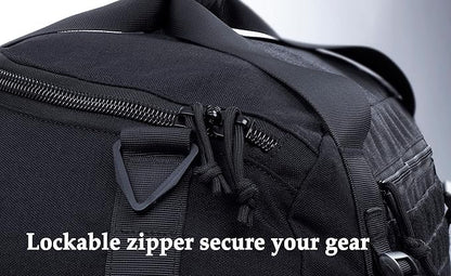 Tactical Duffle Bag MOLLE Gear Bag Carry on Travel Weekend Duffel Bag. Ideal for Hunting, Shooting