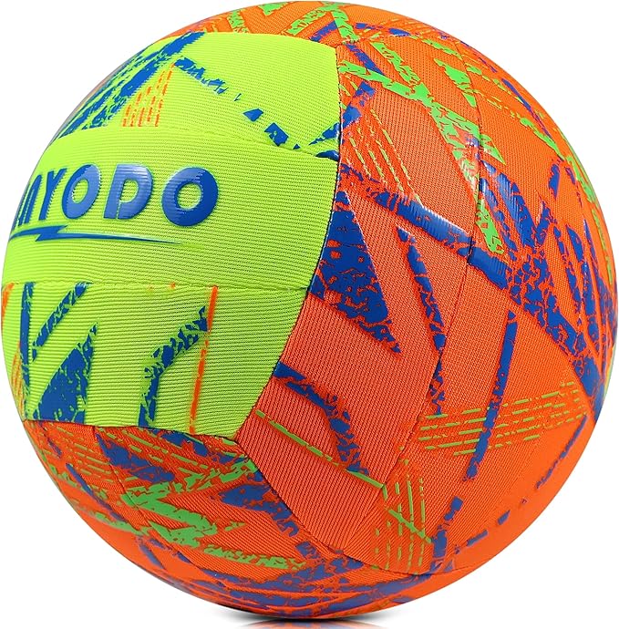 YANYODO Swimming Pool Waterproof Beach Volleyball, Soft Indoor Outdoor Size 5 Volleyball with Pump