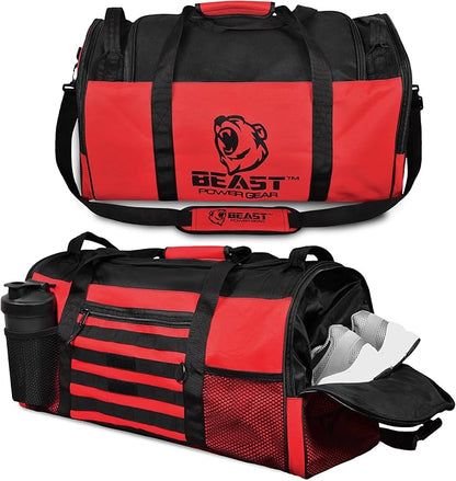 Duffle Gym Bag for Men & Women – Large Duffel Athletic Gym Boxing Bag with Shoes Compartment, Wet