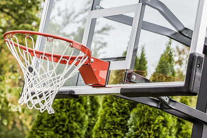 Silverback In-Ground Basketball Hoops, Adjustable Height Tempered Glass Backboard and Pro-Style