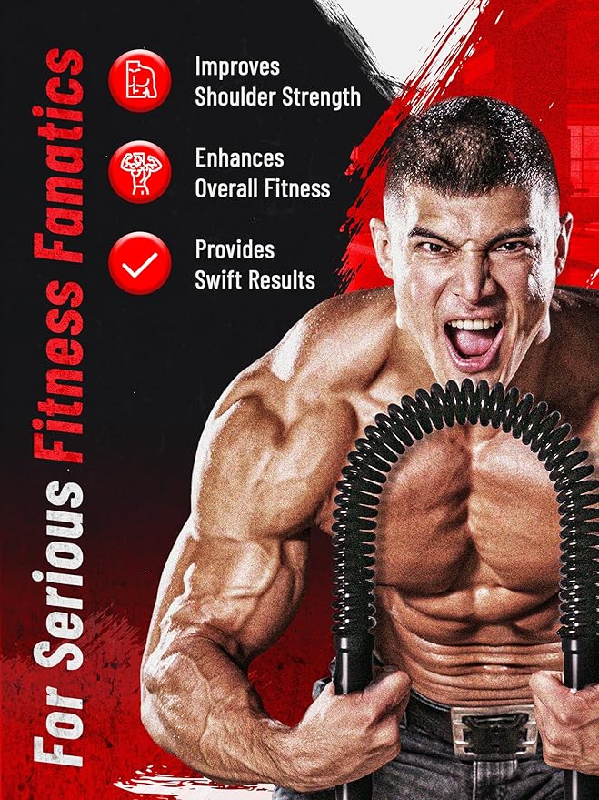Zenooze's Power Twister Flex Bar, The Ultimate Upper Body Exercise Equipment for Strengthening Your
