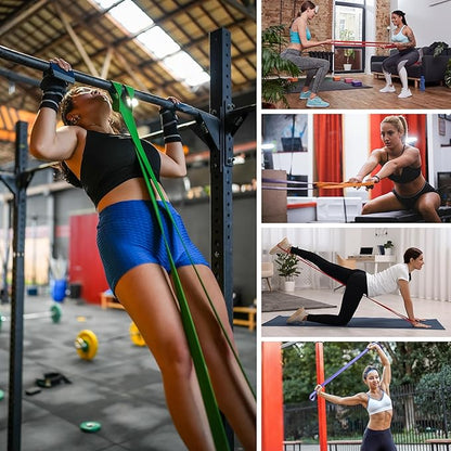Resistance Bands for Working Out, Long Exercise Bands, Workout Bands, Pull Up Training Bands for