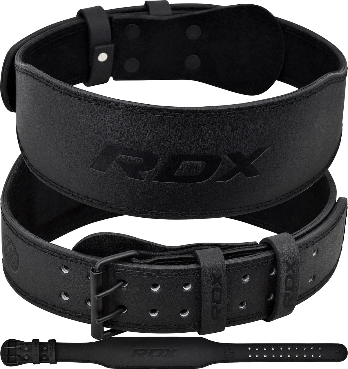RDX Weight Lifting Belt Gym Fitness, Cowhide Leather, 4” 6” Padded Lumbar Back Support, 10
