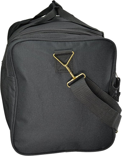 DALIX 17" Duffle Bag Dual Front Mesh Pockets (Black Gold Gray Dark Green Navy Blue Maroon Royal