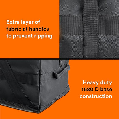 Fitdom 106L 45" Heavy Duty Extra Large Duffle with Upgrade Zipper, Durable & Water Resistant.