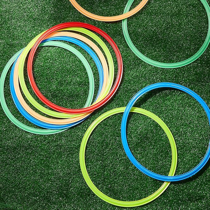 Deekin 40 Pcs Agility Rings Speed and Agility Training Rings Exercise Speed Circle Jumping Hoops