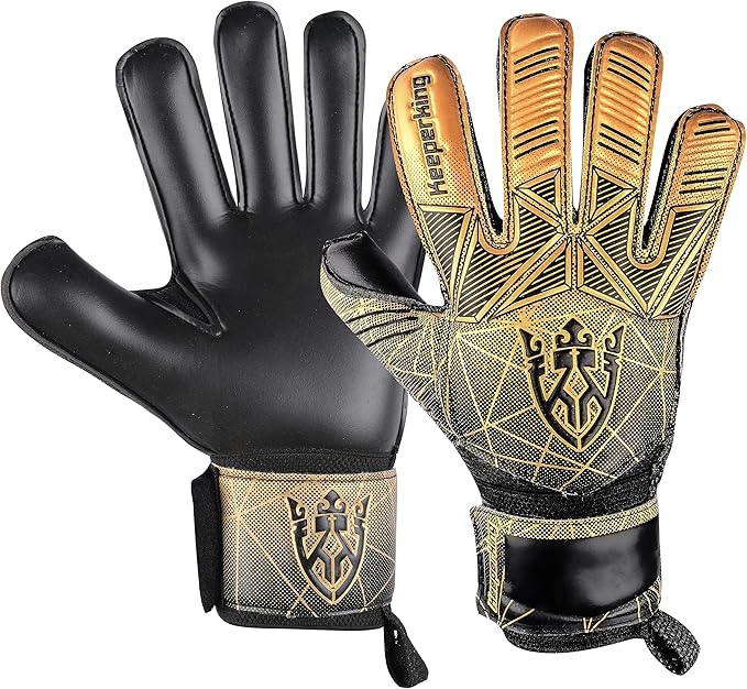 Soccer Goalie Goalkeeper Gloves for Kids Boys Youth & Adult,Latex Strong Grip Palms with Removable