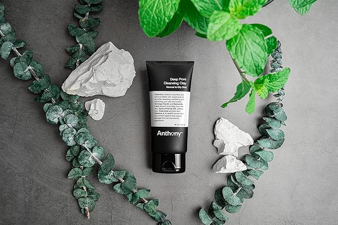 Anthony Deep Pore Cleansing Clay, 3 Fl Oz, Contains Kaolin and Bentonite Clays, Apricot Oil
