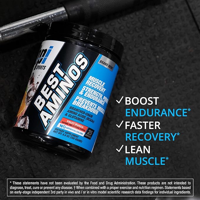 BPI Sports Best Aminos - BCAA Powder Post Workout & Glutamine Recovery Drink with Branched Chain