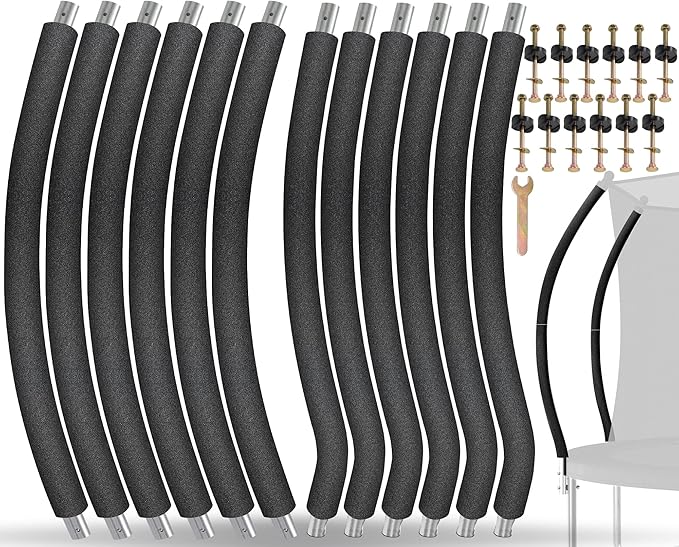 Trampoline Poles Replacement for Skywalker Or Jumpzylla,Galvanized Trampoline Enclosure Pole for