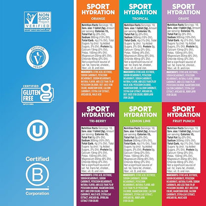 Nuun Sport Electrolyte Tablets with Magnesium, Calcium, Potassium, Chloride & Sodium, Gluten Free &