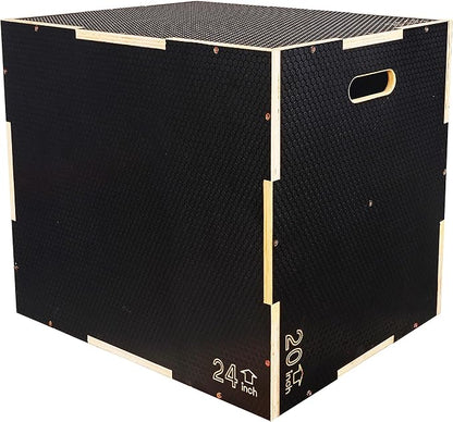 Plyo Box, 3-in-1 Foam Plyometric Jump Box, Box Jump for for Home Gym Training Fitness Workout
