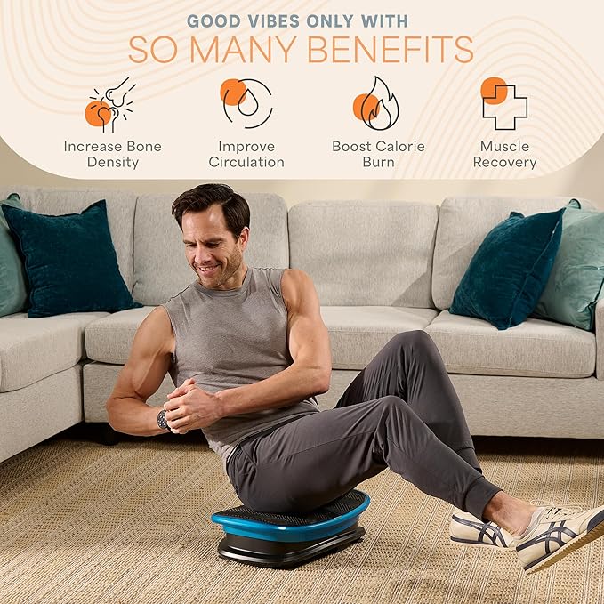 Lifepro Voice-Controlled Linear Vibration Plate ??Whole Body Curved Vibrating Platform with Heat