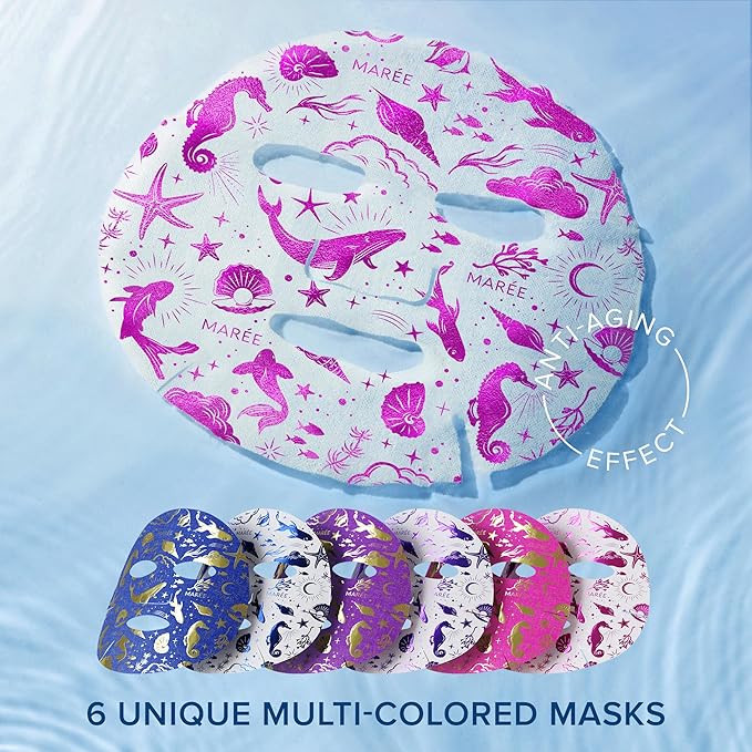 MAREE Collagen Facial Mask with Hyaluronic Acid ??Sheet Face Mask Skincare ??Centella Asiatica