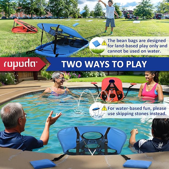 ropoda Pool Cornhole Board Set, 3ft x 2ft Corn Hole Games for Adults, Cornhole Set Floating, Pool
