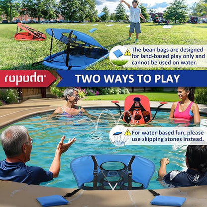 ropoda Pool Cornhole Board Set, 3ft x 2ft Corn Hole Games for Adults, Cornhole Set Floating, Pool
