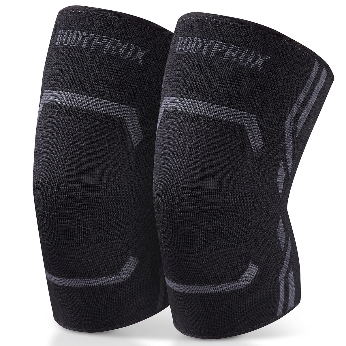 Bodyprox Knee Compression Sleeve for Men and Women (2 Pack), Knee Support Brace for Running and