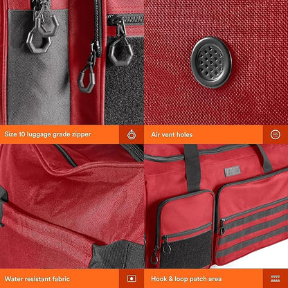 Fitdom 130L 36" Heavy Duty Extra Large Sports Gym Equipment Travel Duffle Bag W/Adjustable Shoulder