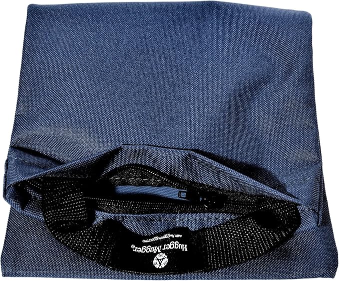 Hugger Mugger Unfilled 10lb Yoga Sandbag - Adds Weight to Your Poses, Zipper Cover, Sturdy Handle