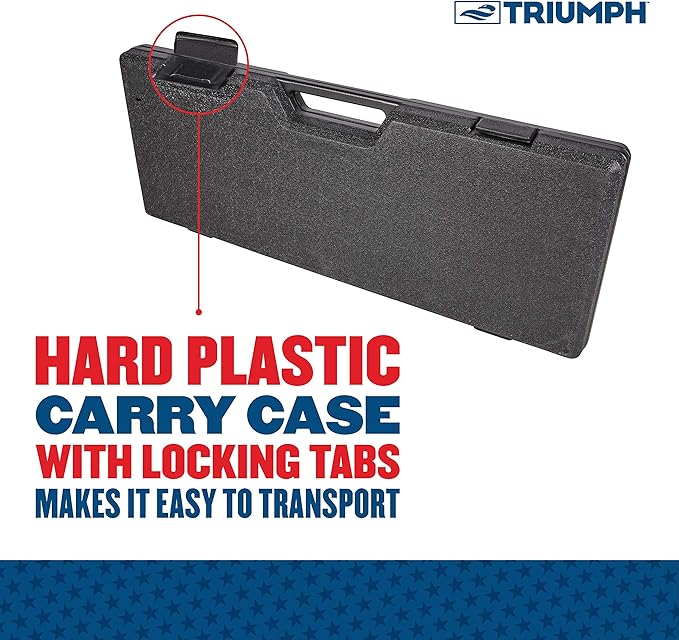 Triumph Forged and Steel Horseshoe Set Complete with 4 Horseshoes, 2 Stakes - Patriotic or Blue and