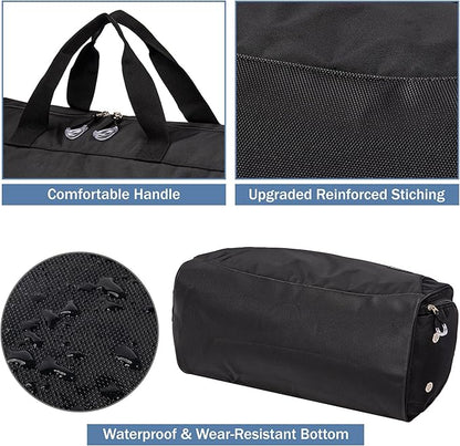 Kuston Sports Gym Bag with Shoes Compartment, Trolley Sleeve and Wet Pocket Gym Duffel Bag