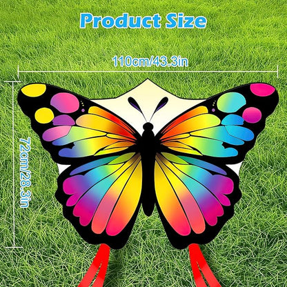 Colorful Butterfly Kites for Kids and Adults, Big Kids Kites Easy to Fly, Beach Kite for