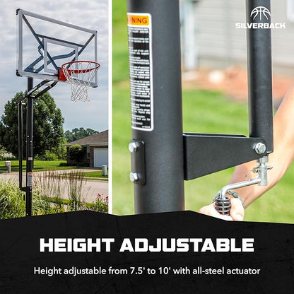 Silverback NXT 54" and NXT 60" In-Ground Basketball Hoops with Adjustable-Height Basketball Goal
