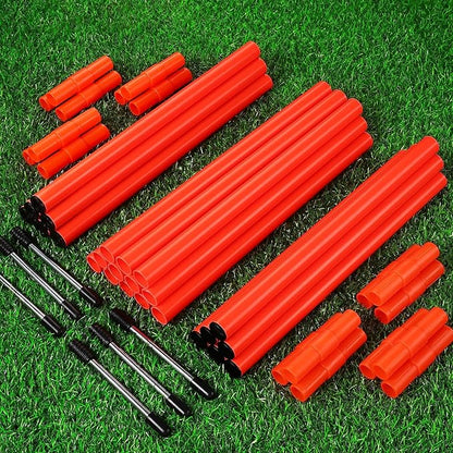 TOBWOLF 6PCS 6FT Adjustable Soccer Agility Training Poles, Detachable Sports Training Speed Sticks