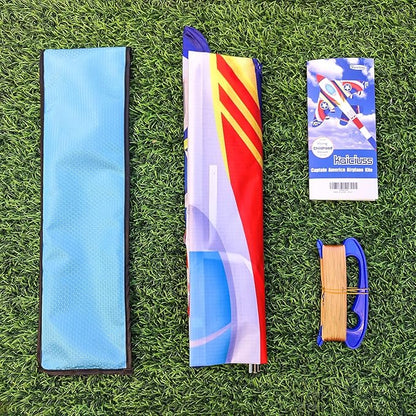 Delta Kite for Kids & Adults - Easy to Fly Large Single Line Beach Kite with 300ft String Handle
