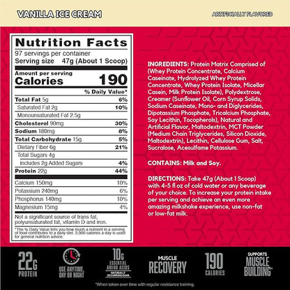 BSN SYNTHA-6 Whey Protein Powder, Vanilla Protein Powder with Micellar Casein, Milk Protein Isolate