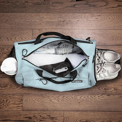Fitgriff® Gym Bag for Men & Women with Shoe & Wet Compartment - Duffle Bag for Travel, Sports