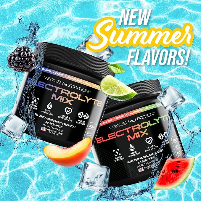 Electrolytes Powder No Sugar- Zero Calorie Hydration Powder | Sugar Free Electrolytes for Fasting