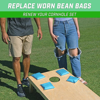 GoSports Classic Cornhole Bean Bags Set of 4-16 Colors Available - Regulation All Weather, Mix and